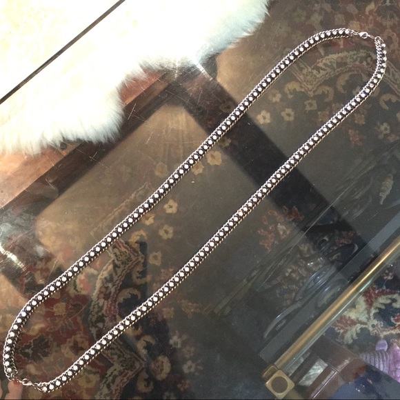 Stella & Dot | Retired La Coco Hematite+Rhinestone Cupchain Necklace - Picture 13 of 16